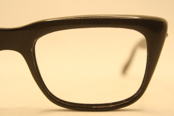 Black Retro Glasses Vintage Eyeglass Frames 1960'… - image 1