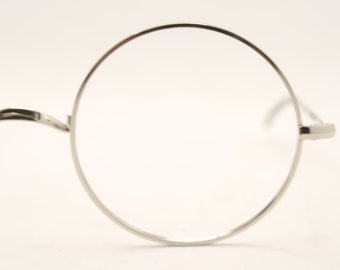 Oanvända silverrunda glasögonbågar Lennon Retro glasögonbågar Retro