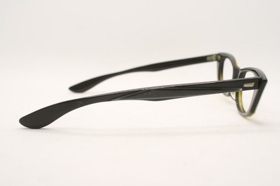 Small Black Catseye Glasses vintage Eyewear Retro… - image 5
