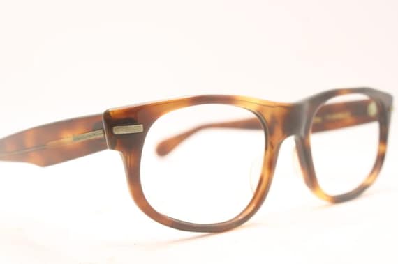 Vintage Cabana Tortoise Horn Rimmed Glasses Frames - image 1