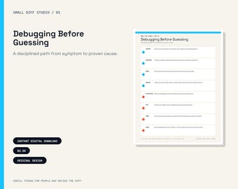 Debugging Checklist and Triage Desk Card for Developers