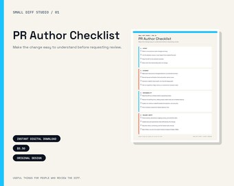 Pull Request Checklist for Clear, Reviewable Code