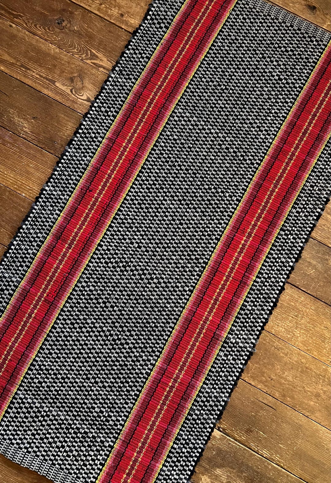Rag Rug Farm House Stripe for Kitchen Bath Bedroom Recycled Washable ...