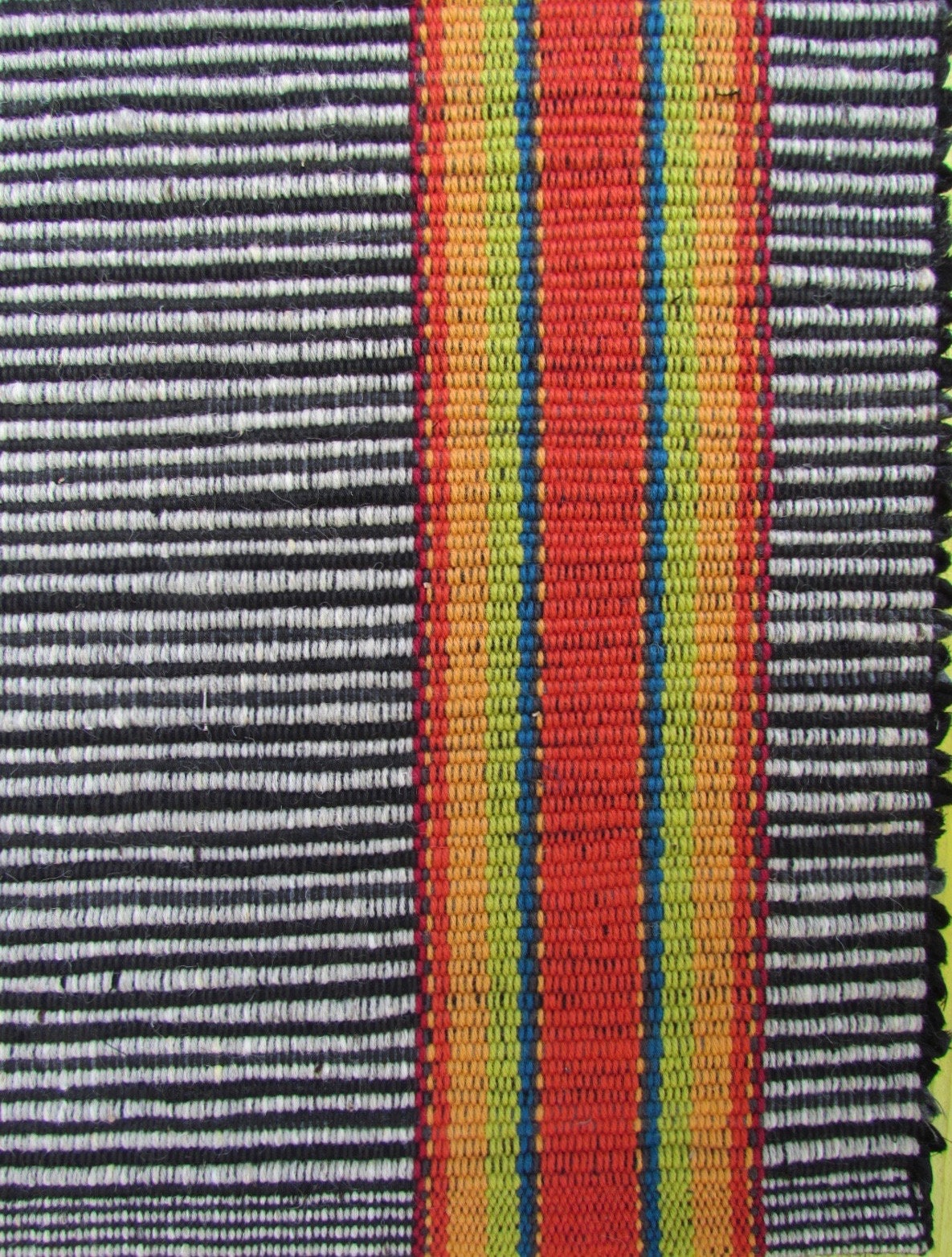 Handwoven Rag Rug Bright Stripes to Make Your Floor Smile Etsy