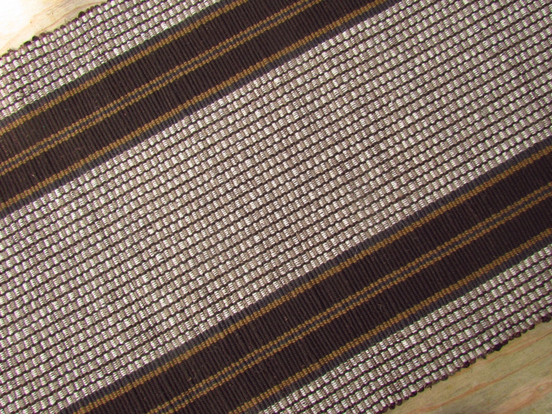 Earthy Rag Rug 29 X62 Chocolate Charcoal Granite - Etsy