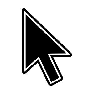 Muspekare SVG Clipart, pekare klippfil för Cricut (digital nedladdning)