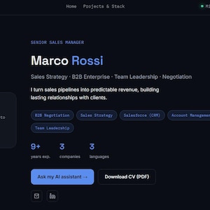 Guide de création de site web pour CV avec IA | Portfolio interactif avec chatbot IA (Téléchargement numérique)