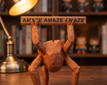 Project Hail Mary Rocky Figure, Rocky, 3D Printed Sci Fi Desk Decor, Book Lover Gift, Space Fan Collectible,Space Desk Decor,Bookshelf Decor