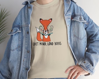 Quiet Mind Loud Books Cute Fox Reading Introvert