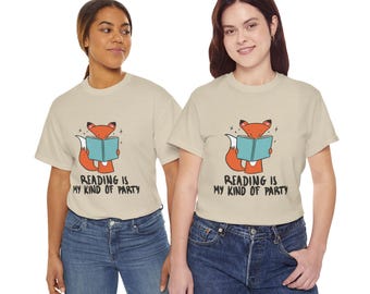 Reading Is My Kind Of Party Cute Bookworm Fox