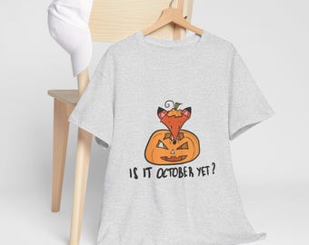 Cute Fox in Pumpkin Is It October Yet Halloween