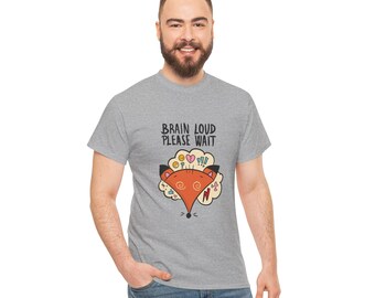 Brain Loud Please Wait - Overstimulated Fox Humor