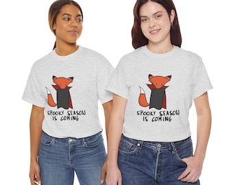 Cute Vampire Fox - Spooky Season Is Coming Halloween