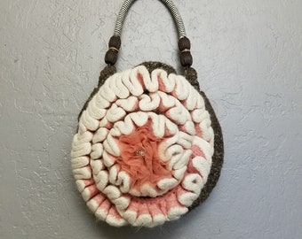 boiled wool purse