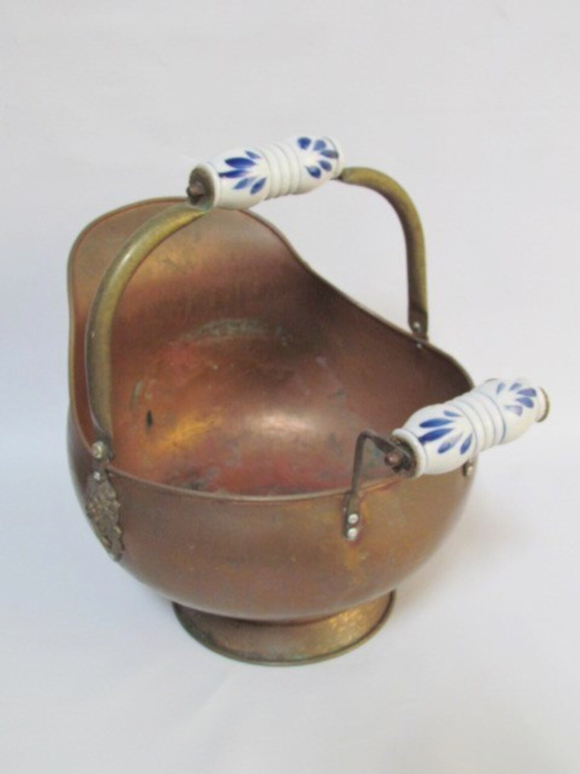 Coal BucketVintage Copper Coal Scuttle Bucket Etsy