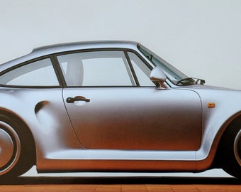 Porsche Car Print Collection-Authentic Professional Photos Set Of Seven - 8 1/2" x 17"  From Germany Porsche Car Factory Circa 1980