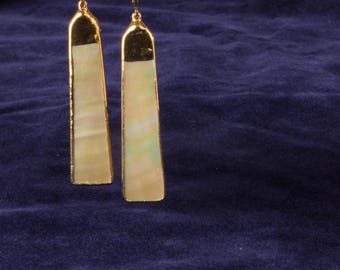 Long Mother of Pearl Earrings