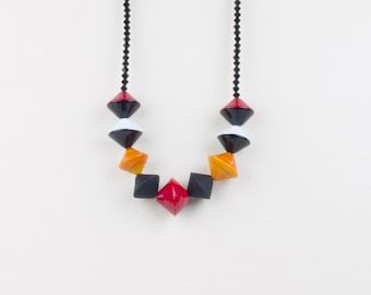 Handgemaakte glazen kraal ketting