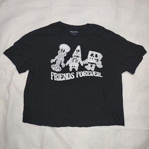 Friends Forever cropped used tee- Size XL- SpongeBob
