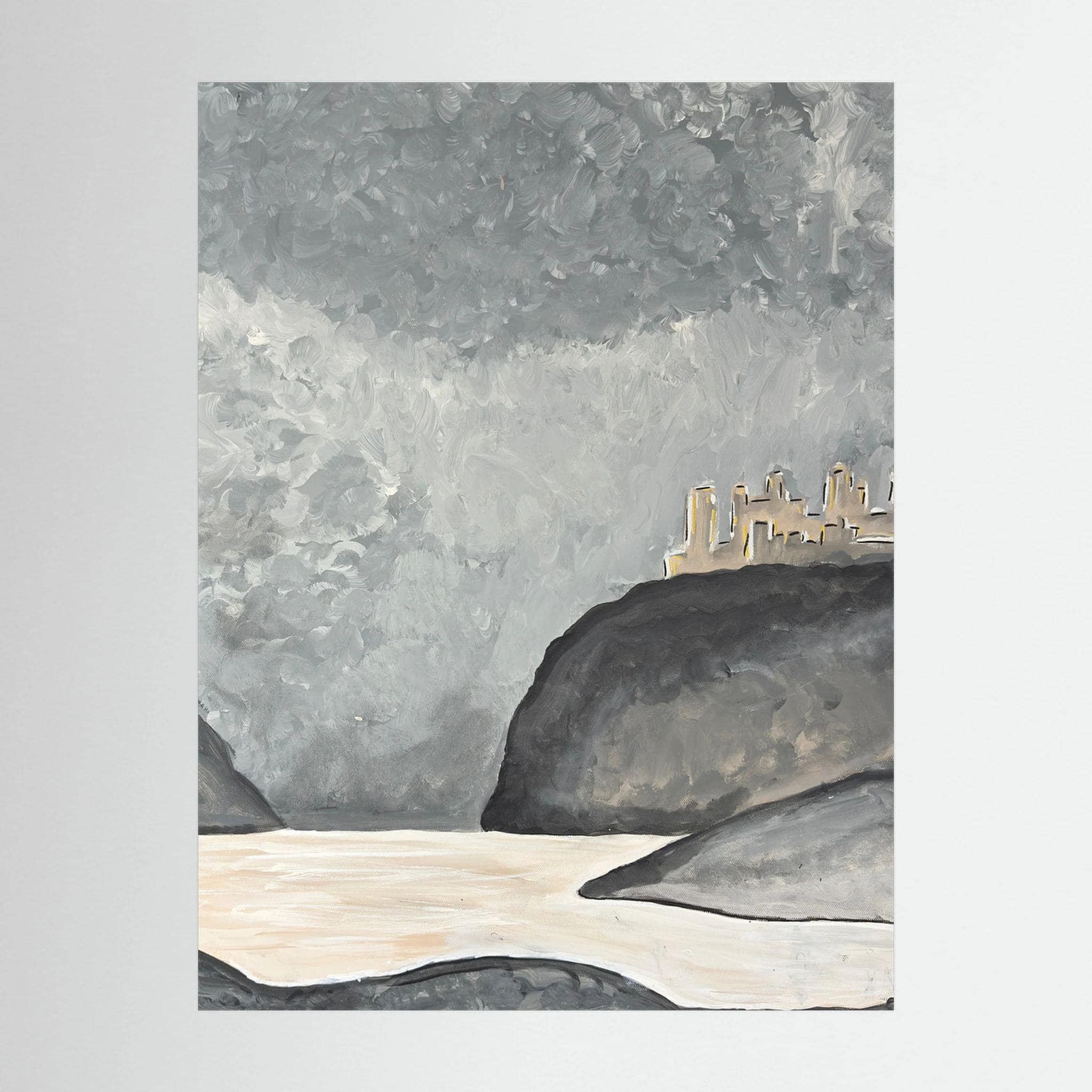 Abstract teenage storm Print
