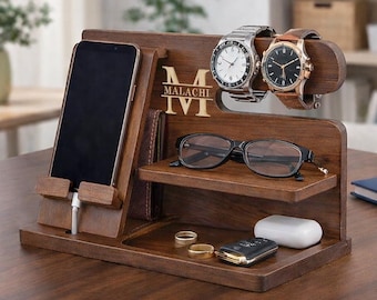 Docking station personalizzata, perfetta come regalo di compleanno per il migliore amico, regalo per uomo, regalo fantastico per papà