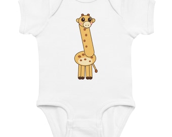 Body de bebé con estampado de jirafa, body de jirafa para recién nacido, regalo para baby shower, conjunto de animales para la habitación del bebé, body para bebé niño o niña.
