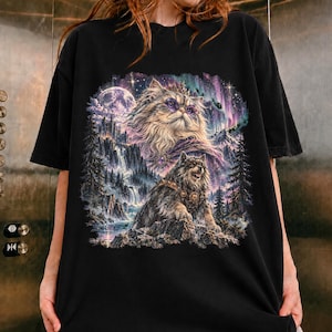 Camiseta Princesa Donut, Camiseta de Carl Gato Fantástico de Dungeon Crawler, Camiseta Retro con Gráfico Iluminado por la Luna, Regalo para Amantes de los Libros LitRPG