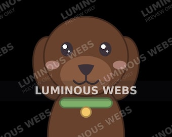 Kawaii Dog Clipart Bundle | Golden Retriever, Lab, Beagle, Dachshund Graphics (PNG SVG)