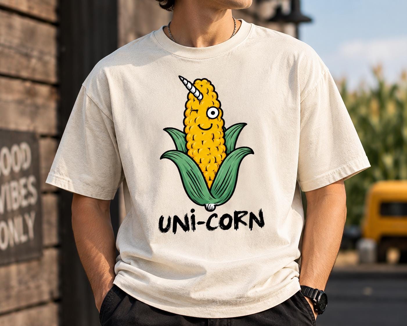 Funny Corn Shirt Design PNG - Unicorn Corn Sublimation Graphic, Corn Lover Gift for Tees photo 5
