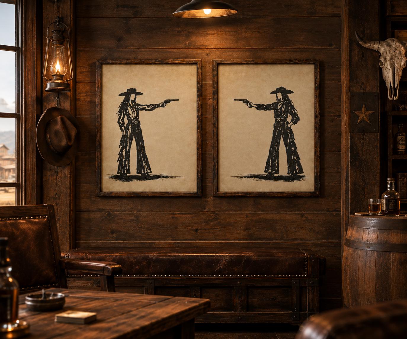 Vintage Cowgirl Wall Art Print: Western Rustic Decor photo 6