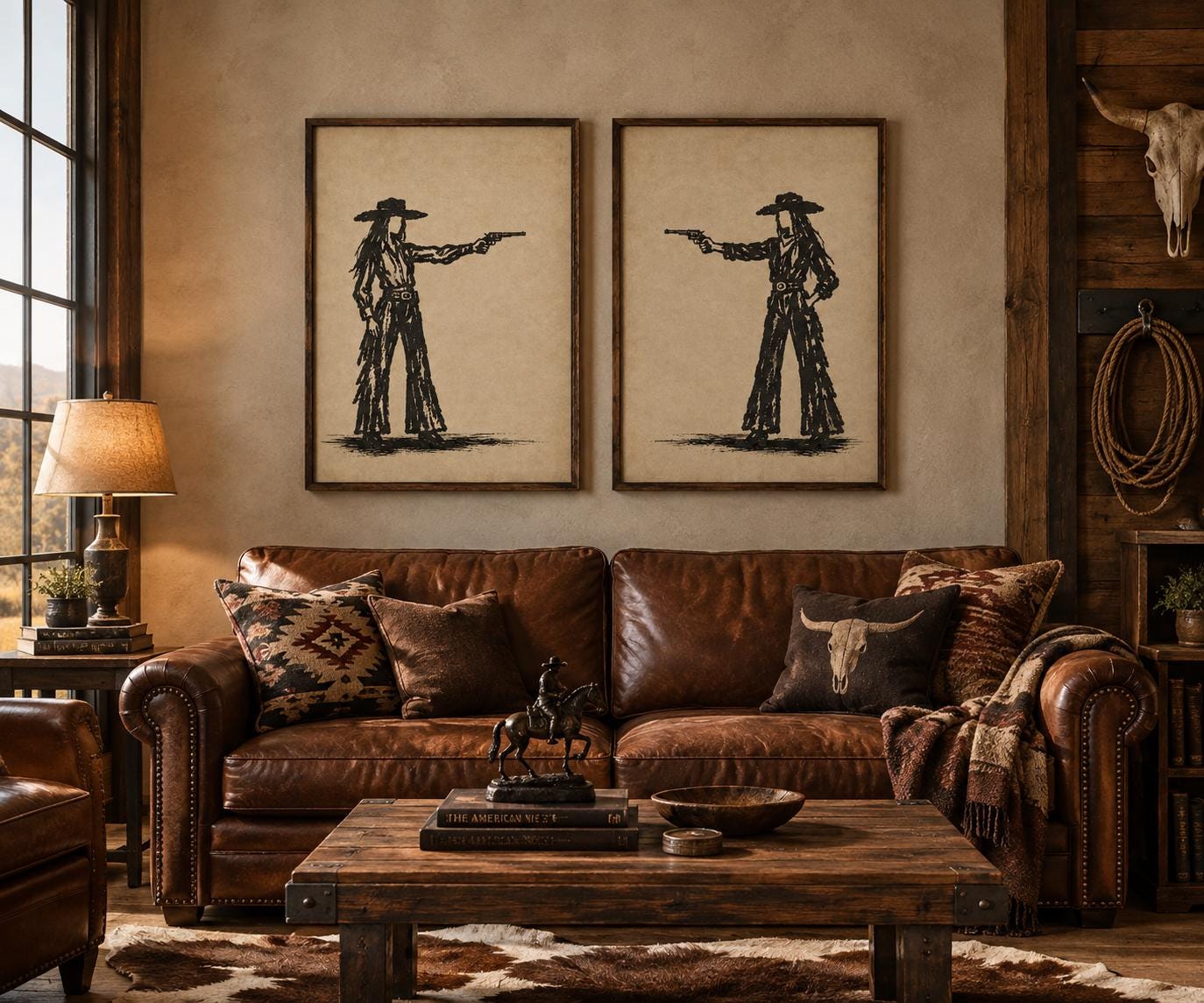 Vintage Cowgirl Wall Art Print: Western Rustic Decor photo 3