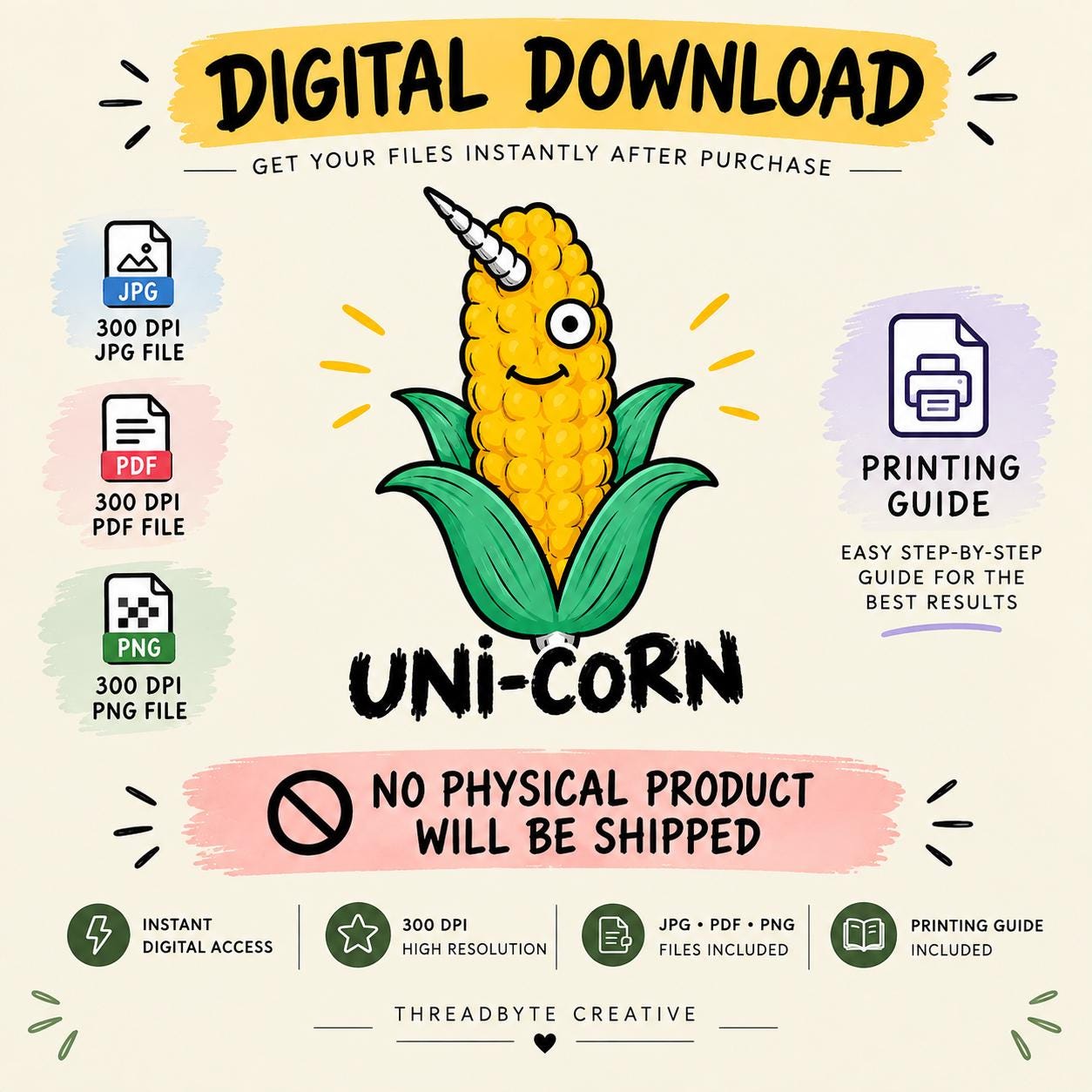 Funny Corn Shirt Design PNG - Unicorn Corn Sublimation Graphic, Corn Lover Gift for Tees photo 6