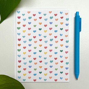 Love hearts, cute sweet handmade card