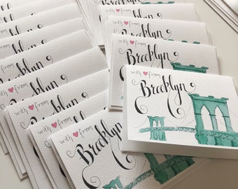 Pack of Five Brooklyn Cards - Brooklyn Bridge - With Love from Brooklyn