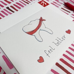 Feel Better Toothache, Get Well Soon Teeth, Toothaches Suck, Dentist Greeting Card
