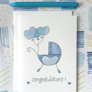 new baby boy congratulations card