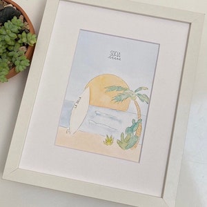 La Jolla Kid Custom Name Art, personalized with the name of your choice, San Diego California Painting