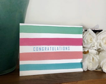 Congratulations card - Classic, Slick, Tasteful Greeting