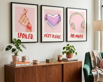 Main Character 3 pieces Wall Art Set | Digital Download
