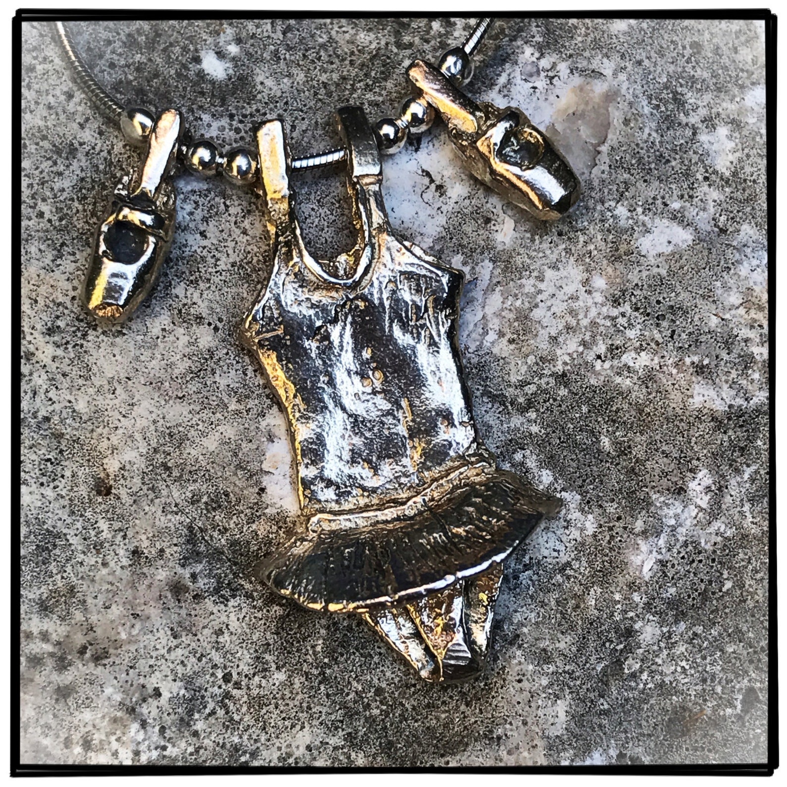 silver pendant dress ballerina ballet. necklace silver ballet ballerina clothing. silver ballerina clothes pendant. silver balle