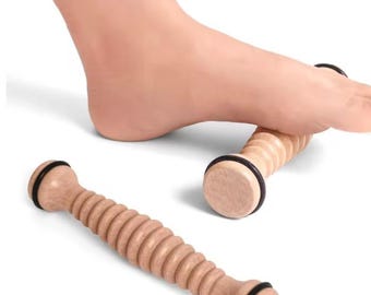 Wooden Foot Roller Massager – Plantar Fasciitis Relief, Eco-Friendly