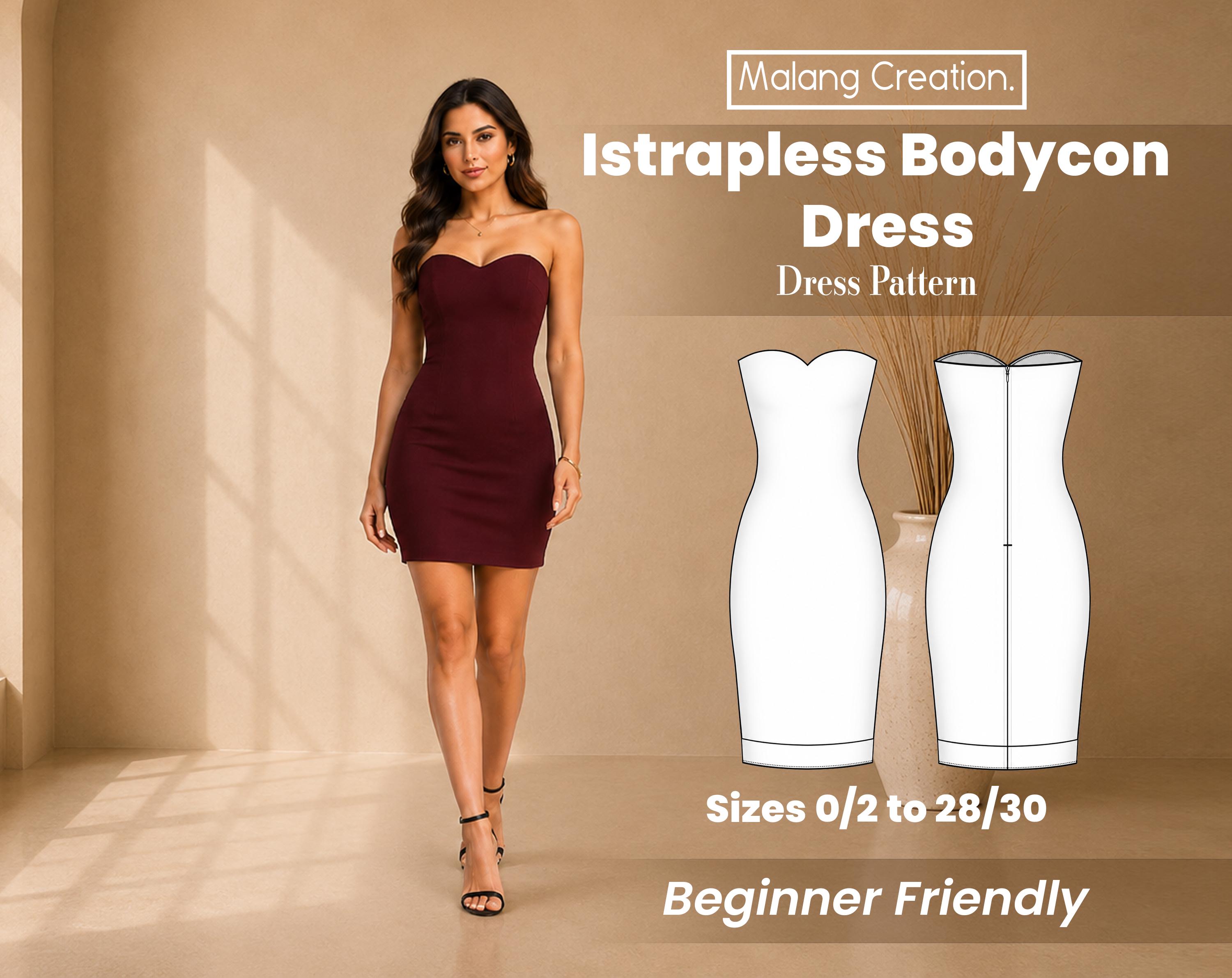 Ruched Bodycon Dress Pattern