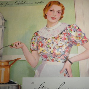 Hollands Magazine Cover with Bon Ami Ad on Back 1934