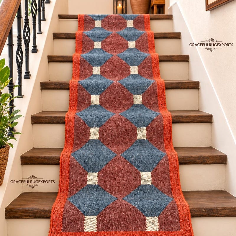 Blue Neutral Rug Blue Rug Diamond - Etsy - Page 2