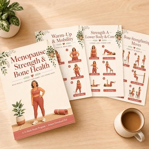 Menopause Workout Plan, 12-Week Strength Training PDF for Women Over 40