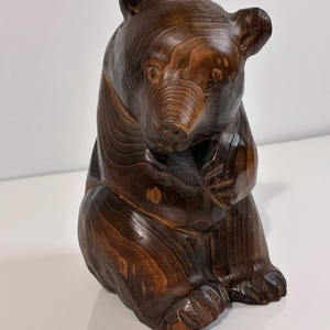 Hokkaido Bear Wood Carving - Etsy