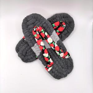 men&#39;s slippers, slippers women, 24.5cm, Flip Flops, Nuno Zori, Handmade, Kimono, Vintage fabric, Japanese gifts, inner shoes -322