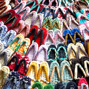 Made to order, Slippers women, men's slippers, Flip Flops, Nuno Zori, Handmade, Japanese Footwear, Kimono, Vintage fabric, Japanese gifts