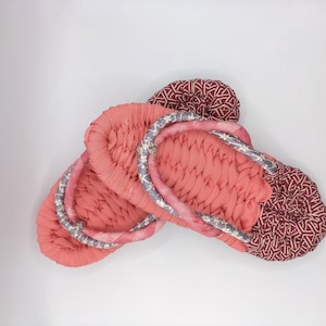 Barefoot  sandals,  25cmFlip Flops, Nuno Zori, Handmade, Japanese Footwear, Kimono, Vintage fabric, barefoot  sandals, inner shoes -261