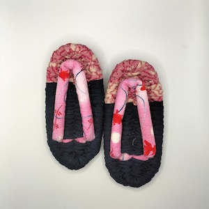 Kids slippers, 18cm,Nuno Zori, Handmade, Japanese Footwear, Kimono, Vintage fabric, Japanese gifts, barefoot sandals, inner shoes 196